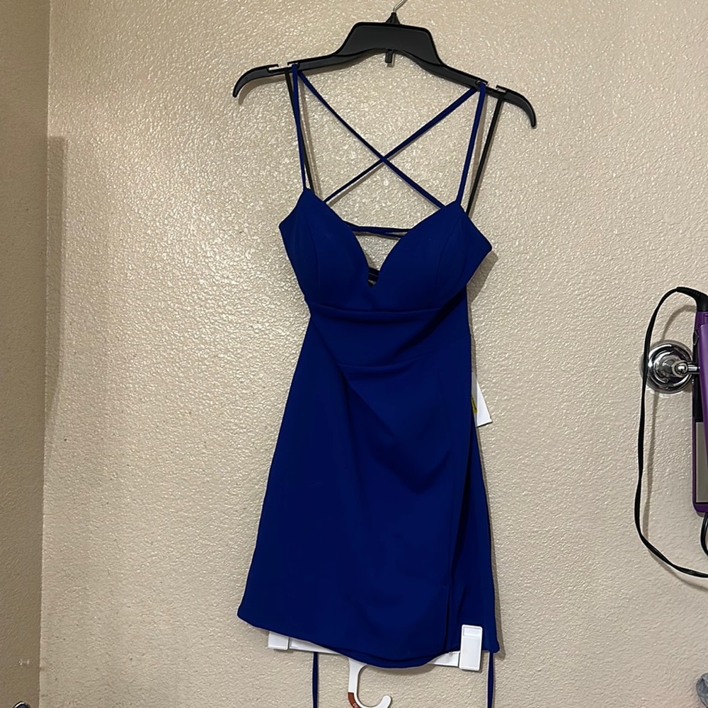 Royal Blue Mini Dress